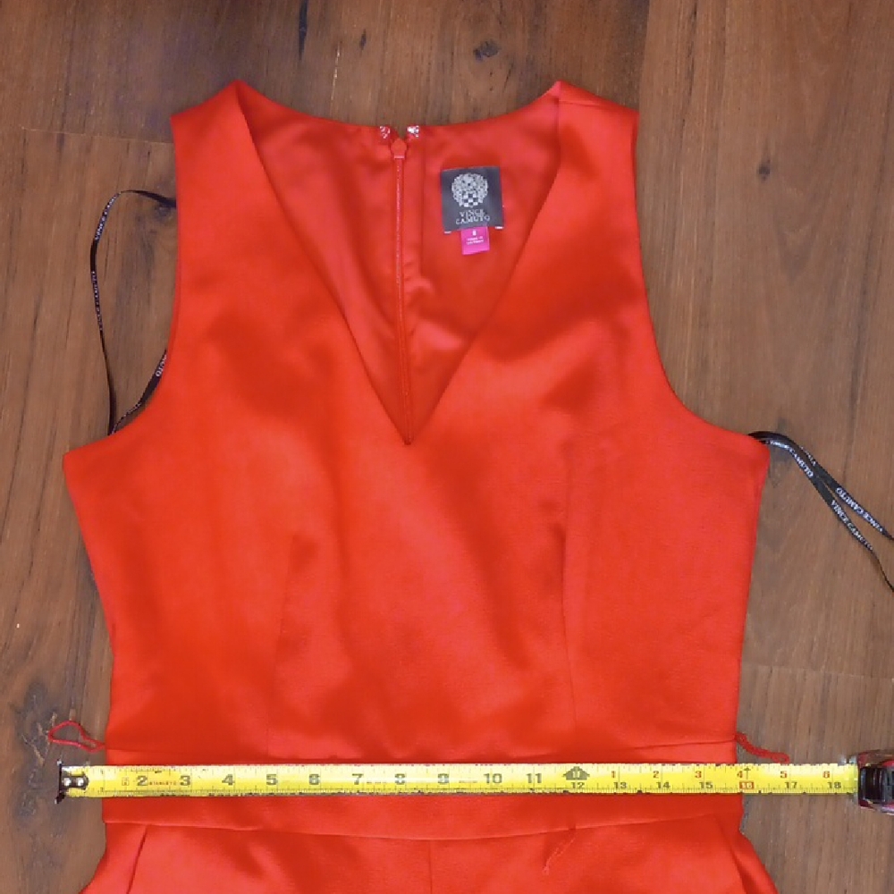 Vince Camuto Vibrant Red Sleeveless Jumpsuit. #117 - Picture 4 of 8